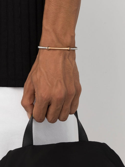 18kt rose gold and diamond bracelet